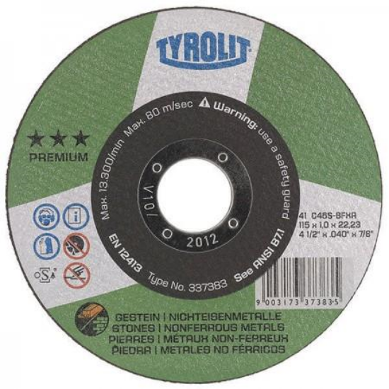 Picture of Wheel, 4-1/2" Grinding .040 Alum